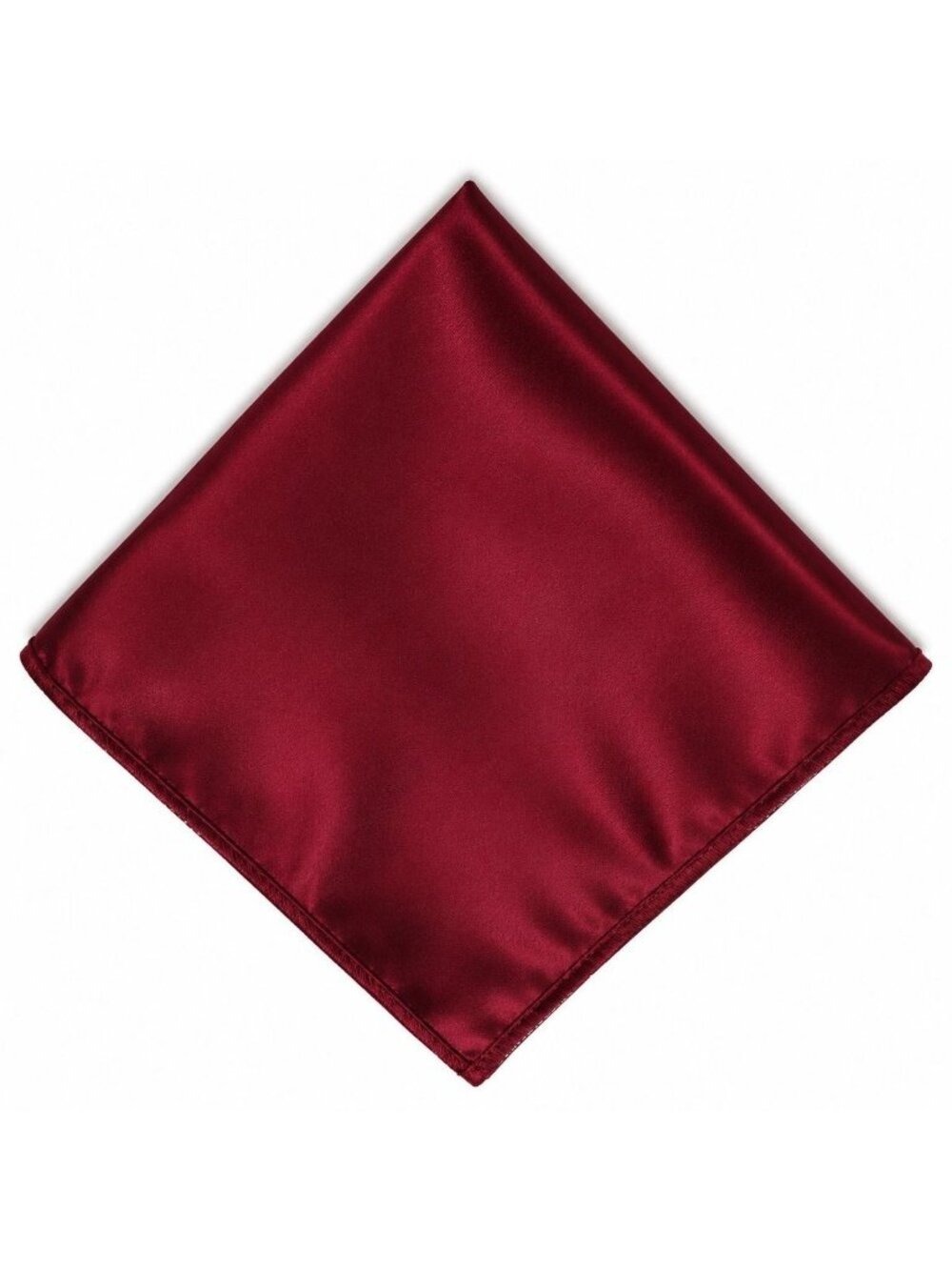 Burgundy Satin Pocket Square Mens Handkerchief 9x9 Formal Unis